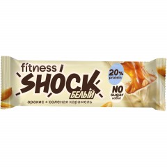 Батончик FitnesSHOCK Соленый арахис белая глазурь 50гx12шт/уп