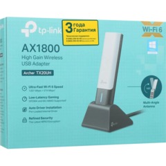 Сетевой адаптер Wi-Fi TP-Link Archer TX20UH AX1800 USB-адаптер Wi-Fi 6 - фото 9