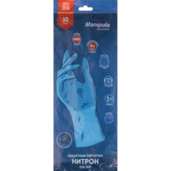 Перчатки Manipula Нитрон (CG-921) защитные нитрил р.9,ПС - фото 8