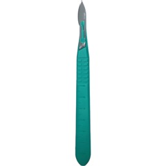 Скальпель хирург, однор., лезвие из нерж.стали р-13, RIBBEL 10шт/уп