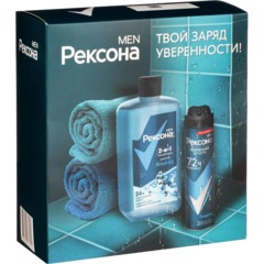 Подарочный набор Рексона мужской шампунь-гель для душа, антиперспирант - фото 7