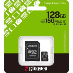 Карта памяти Kingston micro SDXC,128GB,Canvas Select Plus,150MB/s,с адапт - фото 4