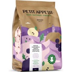 Зефир Petit Appetit с черной смородиной, свеклой и яблочной клетчаткой, 74г