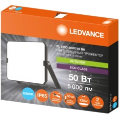 Прожектор светодиодный LEDVANCE FL ECO 50Вт 6500K 4099854400131 - фото 2