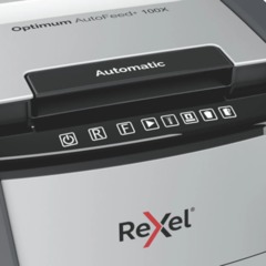 Шредер (уничтожитель) Rexel Optimum AutoFeed+ 100X EU, P-4/8лст/автоп/34л - фото 4