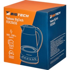Чайник BigTech FEK206SG, 1,7л,2200, Strix, стекло,металл - фото 11