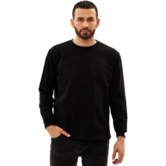 Толстовка 100% хб (240г) без капюшона, цв.черный, размер M