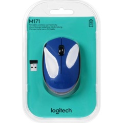 Мышь компьютерная Logitech беспров.M171 blue (USB, 1000dpi) (910-004640) - фото 13
