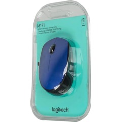Мышь компьютерная Logitech беспров.M171 blue (USB, 1000dpi) (910-004640) - фото 14