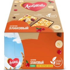 Батончик злаковый Любятово с клюквой, 27гx25шт/уп - фото 3
