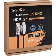 Кабель активный оптический HDMI 19M/M,ver. 2.1, 10m Telecom <TCG2120-10M - фото 12