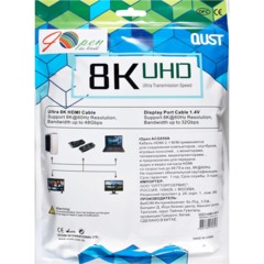 Кабель HDMI 19M/M,ver. 2.1 8KX60Hz (Econom) оплетка 3m iOpen <ACG859A-3.0 - фото 7