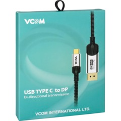 Кабель адаптер DP A(m) <-->USB 3.1 Type-Cm, 1.8m , VCOM <CU422VB-1.8 - фото 3