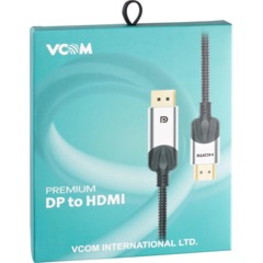 Кабель -переходник DisplayPort M-> HDMI M 4K@60Hz 1.8m VCOM (CG608M-1.8M) - фото 8
