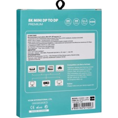 Кабель -переходн Mini DisplayPort M -> Display Port M 1,8м VCOM<CG685-1.8M - фото 11