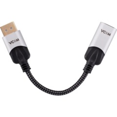 Адаптер DisplayPort(M) ---> HDMI(F) 0.15m 4K@60Hz VCOM <CG621M-0.15 - фото 2