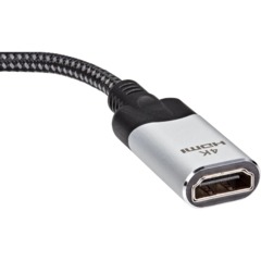 Адаптер DisplayPort(M) ---> HDMI(F) 0.15m 4K@60Hz VCOM <CG621M-0.15 - фото 4