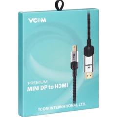 Кабель -переходник miniDisplayPort M-> HDMI M 4K@60Hz 1.8m VCOM(CG615M-1.8) - фото 8