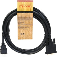Кабель HDMI to DVI-D (19M -25M) 3м, TV-COM <LCG135E-3M - фото 3