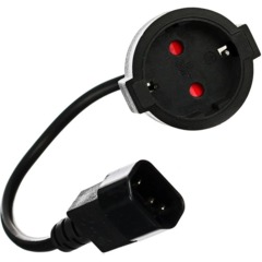 Кабель -переходник UPS -> розетка 3Gx0,75mm2 медь <VDE> VCOM 0.15m <CE002