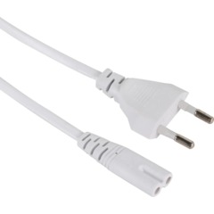Кабель питания IEC-320-C7, 2-pin 1,8m , белый, iOpen<ACE023-W-1.8M