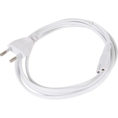 Кабель питания IEC-320-C7, 2-pin 1,8m , белый, iOpen<ACE023-W-1.8M - фото 3