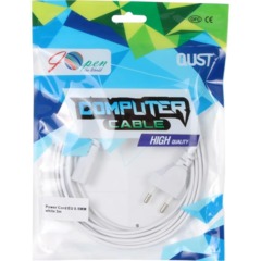 Кабель питания IEC-320-C7, 2-pin 3m ,белый, iOpen<ACE023-W-3.0M - фото 5