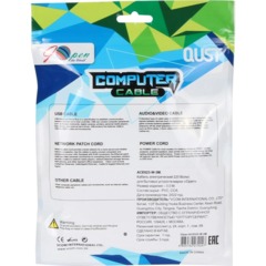 Кабель питания IEC-320-C7, 2-pin 3m ,белый, iOpen<ACE023-W-3.0M - фото 6