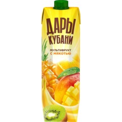 Нектар Дары Кубани Мультифрукт с мякотью, 0,95л