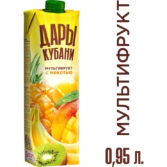 Нектар Дары Кубани Мультифрукт с мякотью, 0,95л - фото 3