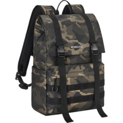 Рюкзак для ноутбука RIVACASE 7621 brown camo Sherwood-ECO Rolltop 15л 15.6 - фото 2