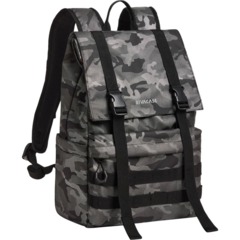 Рюкзак для ноутбука RIVACASE 7621 grey camo Sherwood-ECO Rolltop 15л, 15.6 - фото 2