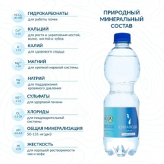 Вода минеральная Сила воды Карелия природ стол питьевая газ ПЭТ 0,5л СПб - фото 2