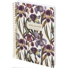 Ежедневник недатированный CUTE DIARY А5,BV,136,ИРИСЫ, зол.греб, 3-701/15