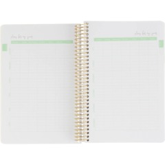 Ежедневник недатированный CUTE DIARY А5,BV,136,ИРИСЫ, зол.греб, 3-701/15 - фото 6