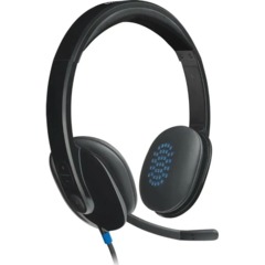 Гарнитура Logitech для ПК с микр. H540 черный 1.8м накладн.USB (981-000481)