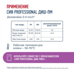 Средство для посудомоечных и таромоечных машин Сиф Professional 5л - фото 5