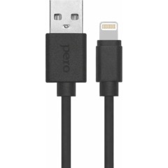 Кабель PERO DC-03 USB-A to Lightning, 2.4 А, 2м, черный