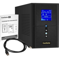 ИБП ExeGate SineTower SN-1500 USB лин.инт.1500ВА/1200Вт(EX295982RUS) - фото 4