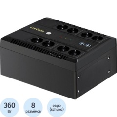 ИБП ExeGate NEO NNB-650 650VA/360W,лин.инт, LED, AVR, 8xEURO(EX295011RUS)
