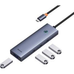 Разветвитель USB Baseus UltraJoy 4-Port Sp.Grey C-USB3.0 B0005280A813-03 - фото 4