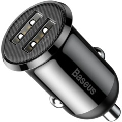 Зарядное устройство Baseus Grain Pro (Dual USB 4.8A ) Black CCALLP-01