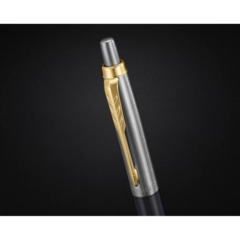 Ручка шариковая Parker Jotter Grey GT 1мм,кнопочн,синий,подар.кор, 2213723 - фото 2