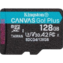Карта памяти microSDXC Kingston 128G Go Plus G4 200R V30 адапт. SDCG4/128GB
