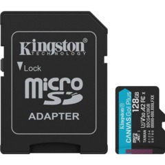 Карта памяти microSDXC Kingston 128G Go Plus G4 200R V30 адапт. SDCG4/128GB - фото 4