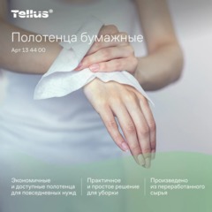 Полотенца бумажные д/диспенсеров Tellus ZZсл 1сл Н3/НТ3 250л 20шт/уп_134400 - фото 8