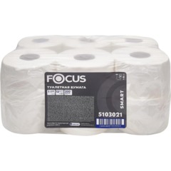 Бумага туалетная д/дисп Focus Smart T2 1сл 200м 12рул/уп_5103021/50204097 - фото 4