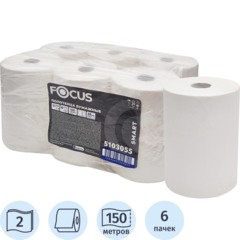 Полотенца бумажные д/дисп Focus Smart Jumbo 2сл 150м 6рул/уп_5103055