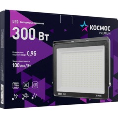 Прожектор светодиодный КОСМОС PREMIUM 300Вт, 30000 Лм, IP65, 6500К - фото 3