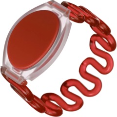 Браслет доступа (RFID-браслет) пружинный Bigtech EM-Marine,красный